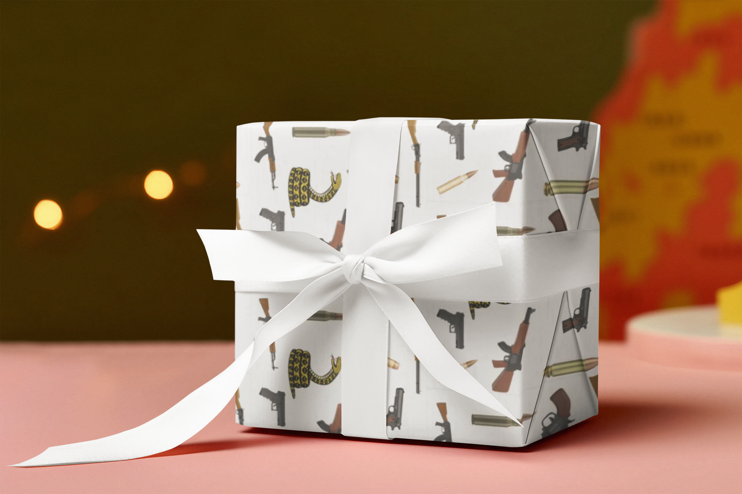 Modern Toile Don't Tread On Me Vintage Gift Wrap