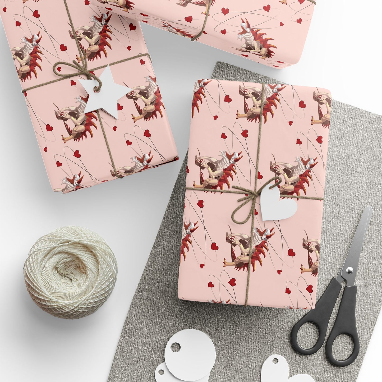 Kaiju Valentine's Day Gift Wrap