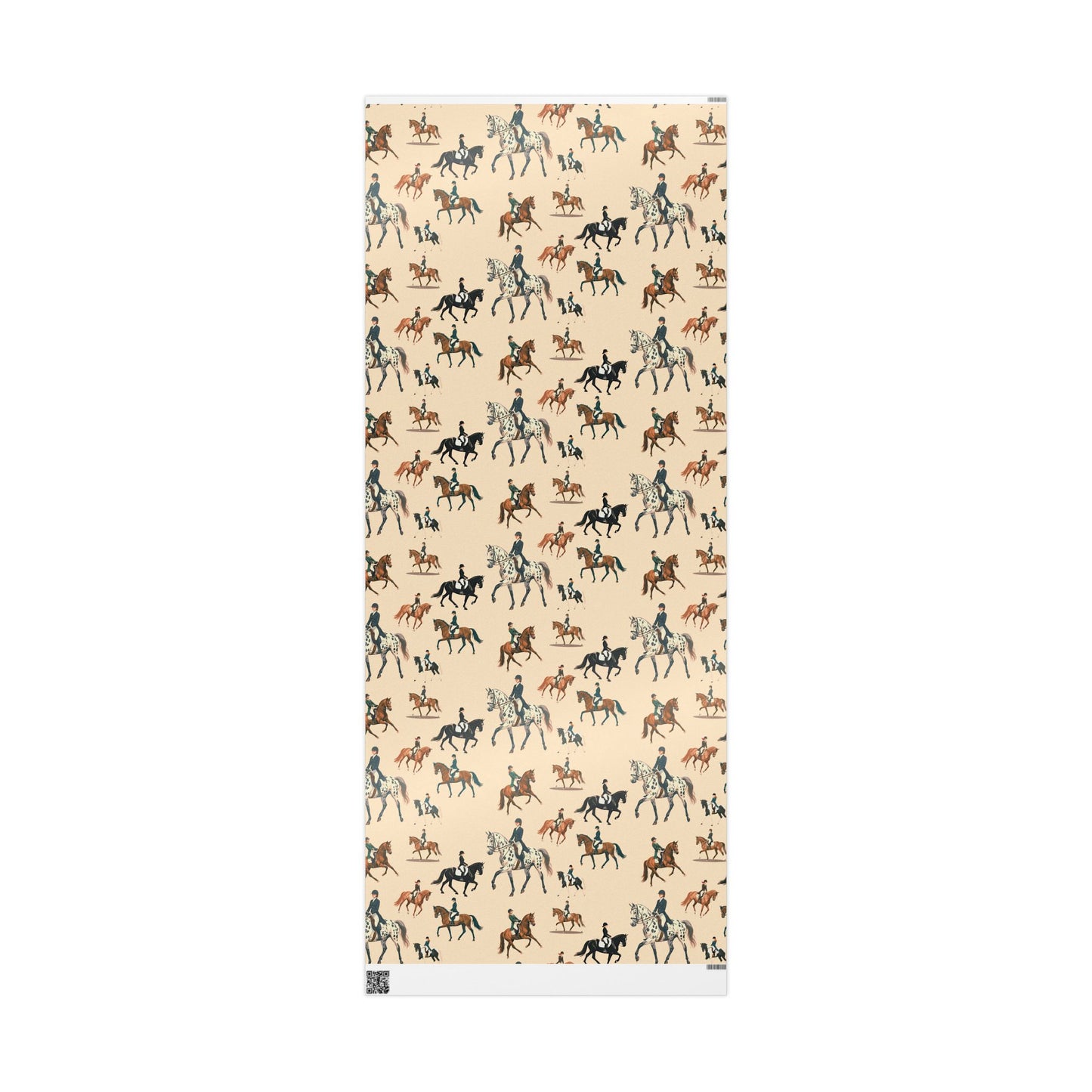 Modern Toile Dressage Blush Gift Wrap