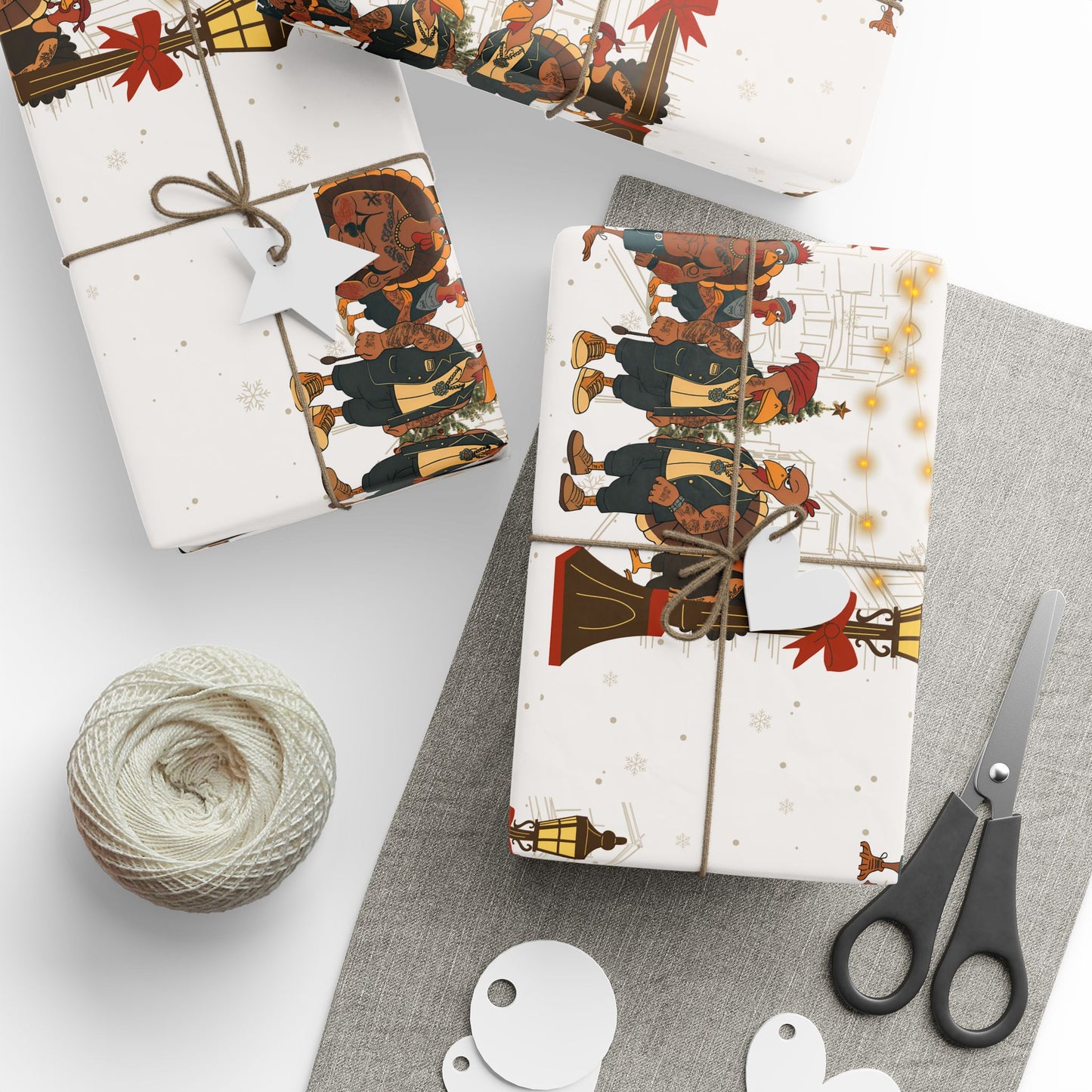 Tough Turkeys Christmas Gift Wrap