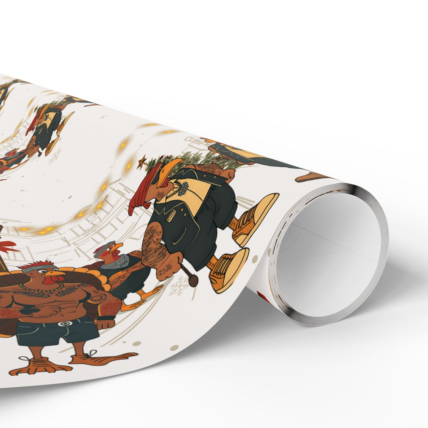 Tough Turkeys Christmas Gift Wrap
