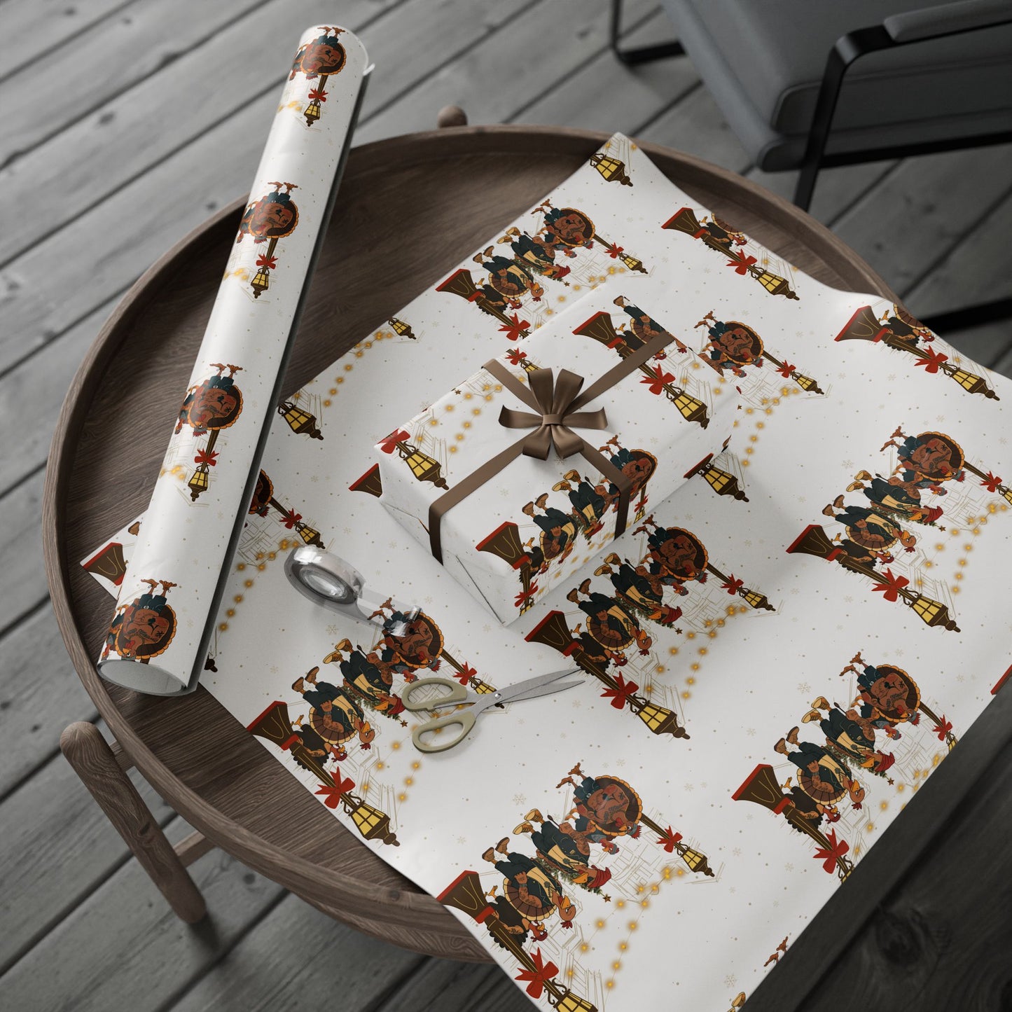 Tough Turkeys Christmas Gift Wrap