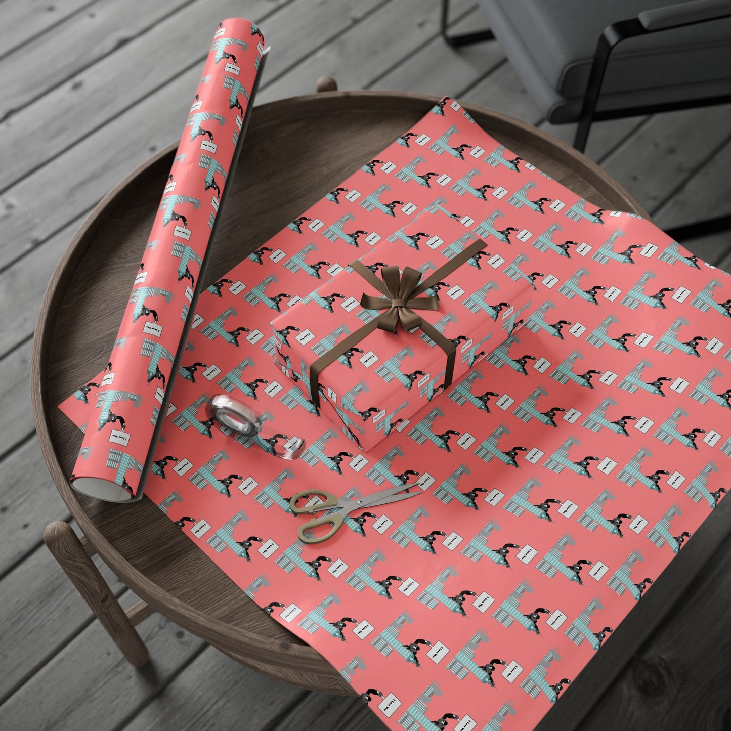 Godzilla Valentine's Day Gift Wrap