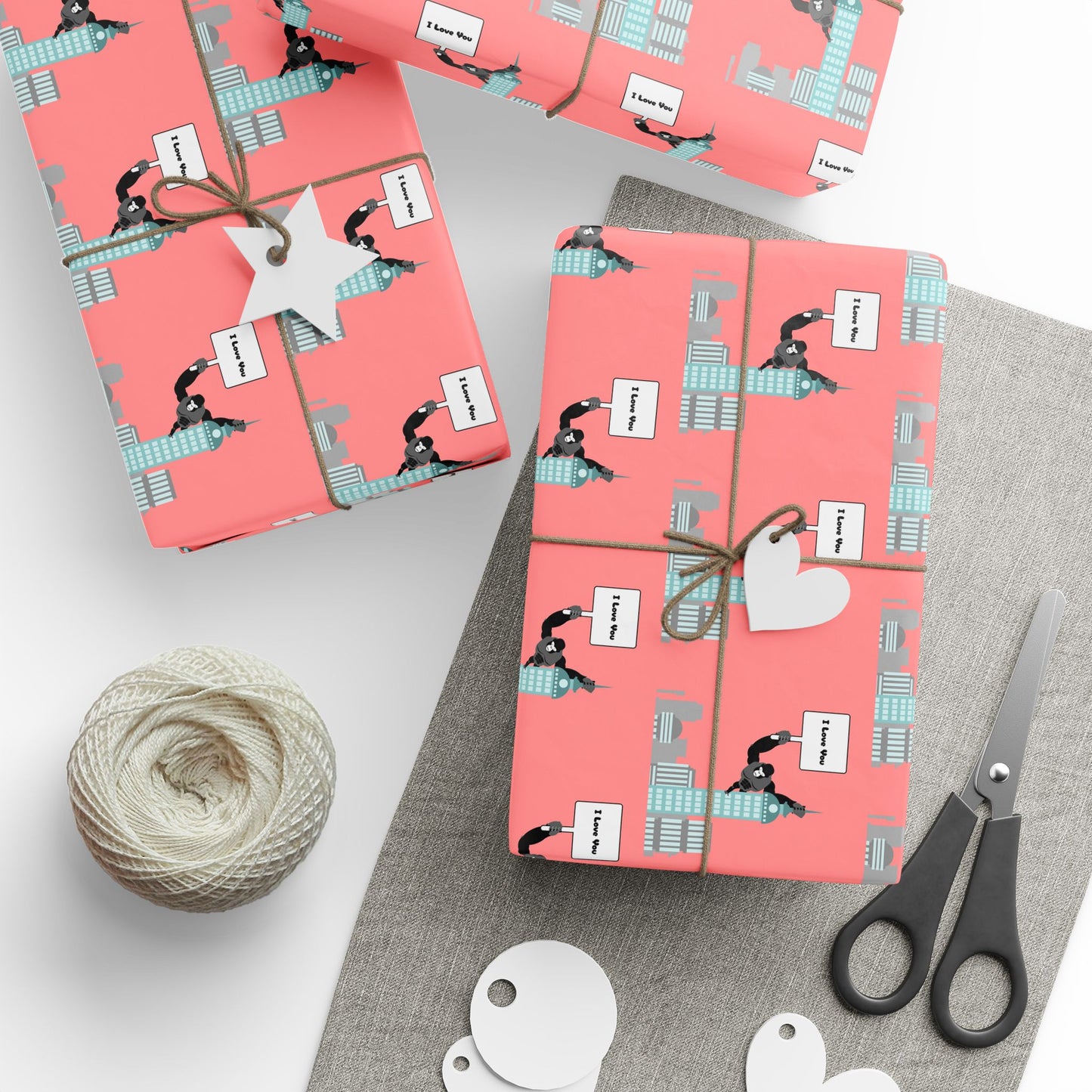 Godzilla Valentine's Day Gift Wrap