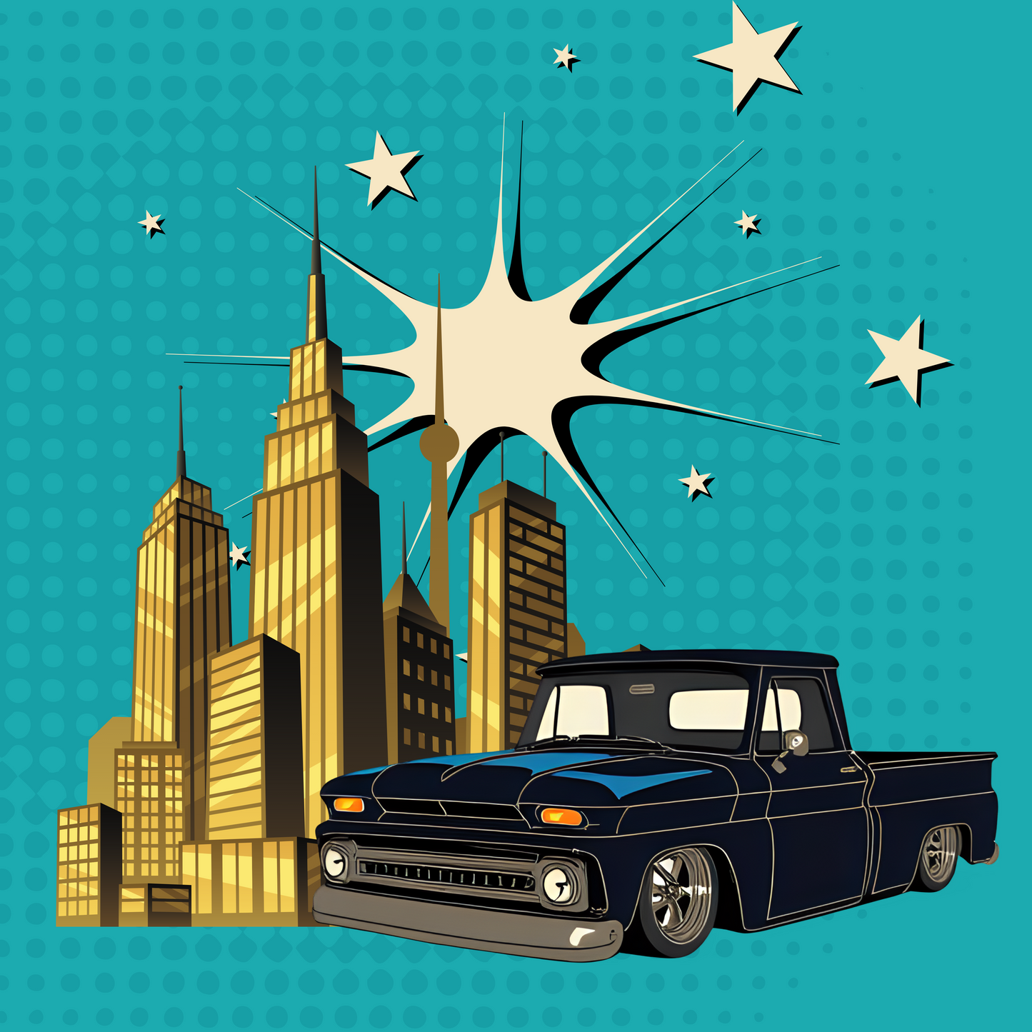 Low Rider Truck Gift Wrap