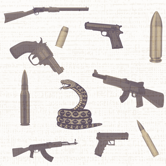 Modern Toile Don't Tread On Me Sepia Gift Wrap