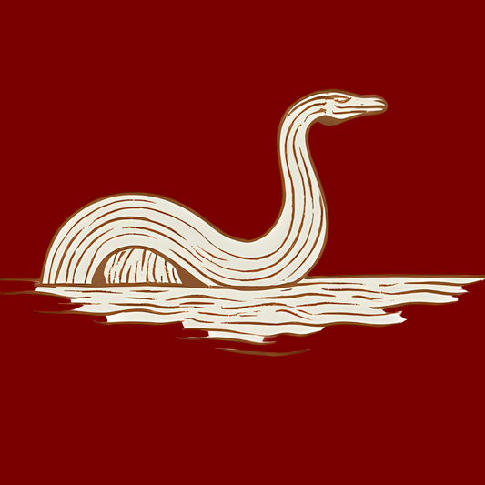 Nessie Block Print Gift Wrap Merlot