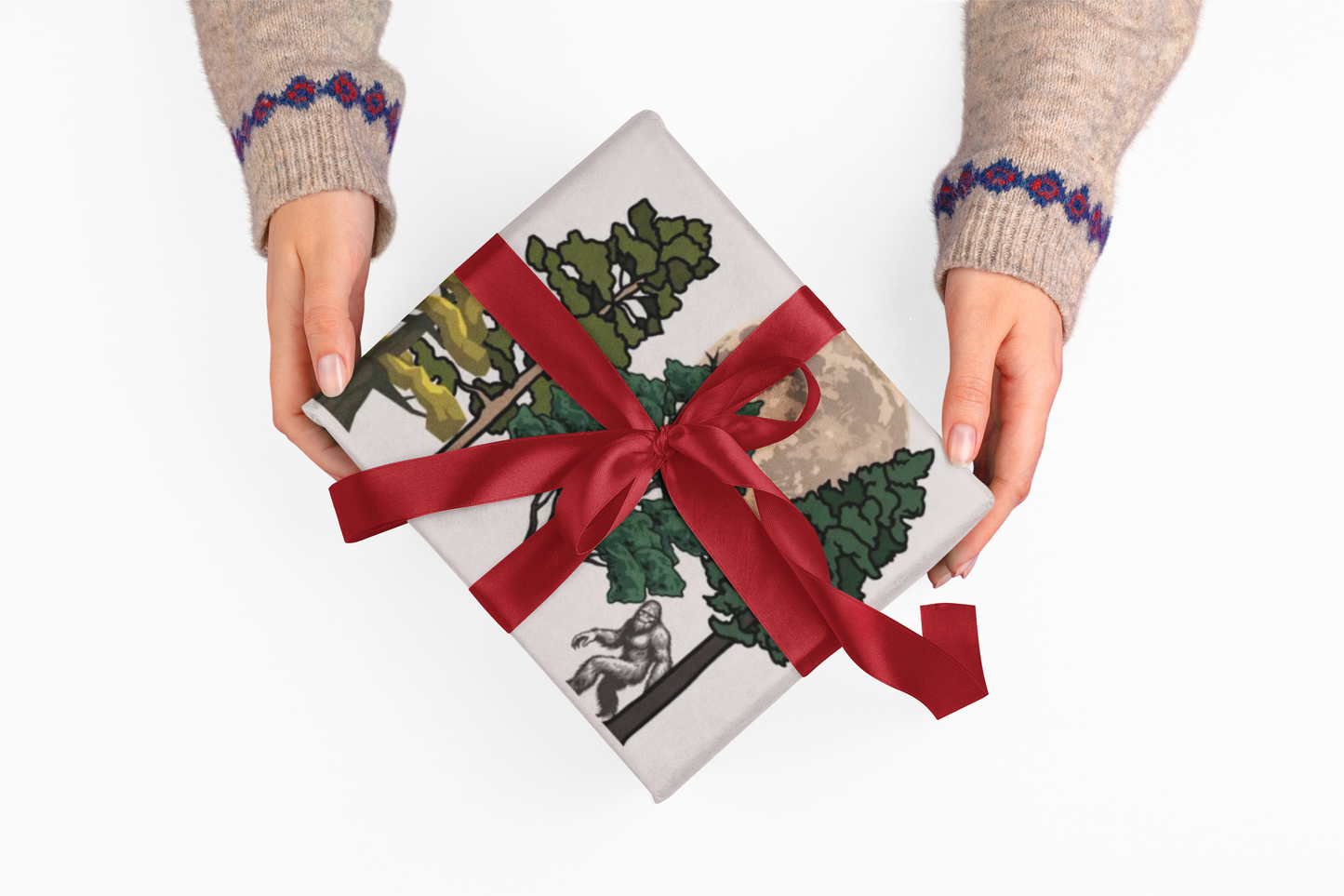 Yeti In The Trees Gift Wrap GIANT