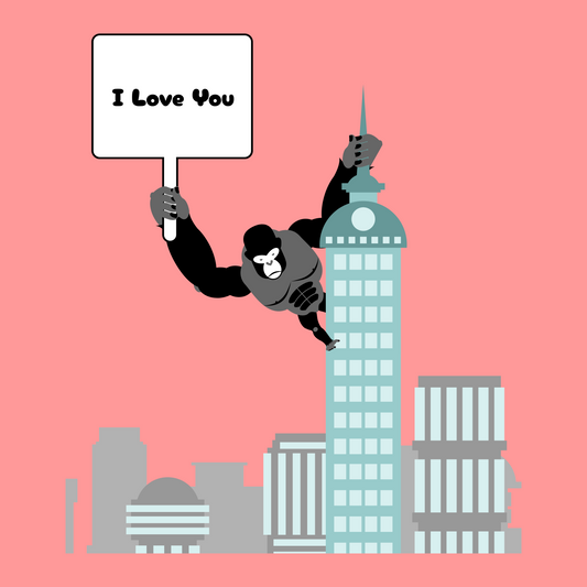 Godzilla Valentine's Day Gift Wrap