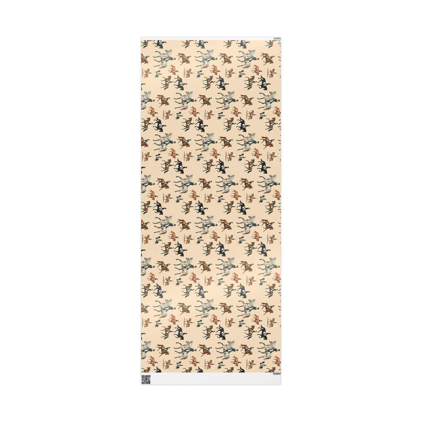 Modern Toile Dressage Blush Gift Wrap