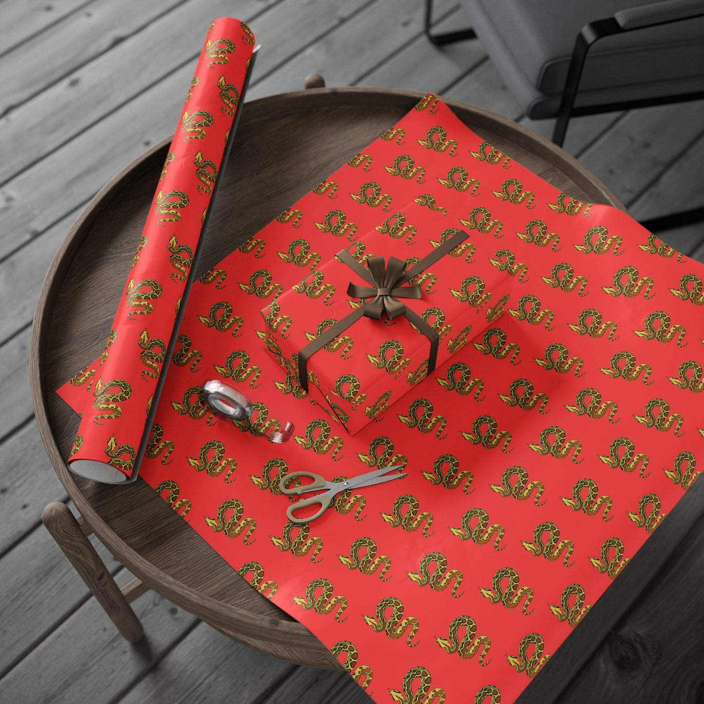 Snake Charmer Valentine's Day Gift Wrap