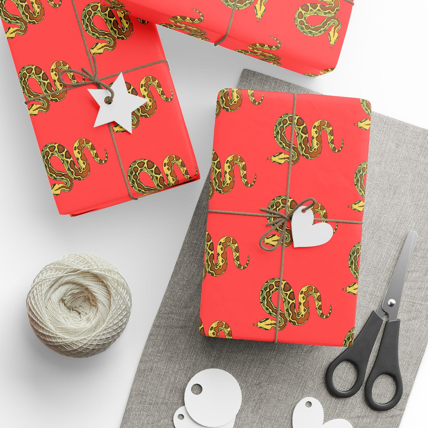 Snake Charmer Valentine's Day Gift Wrap