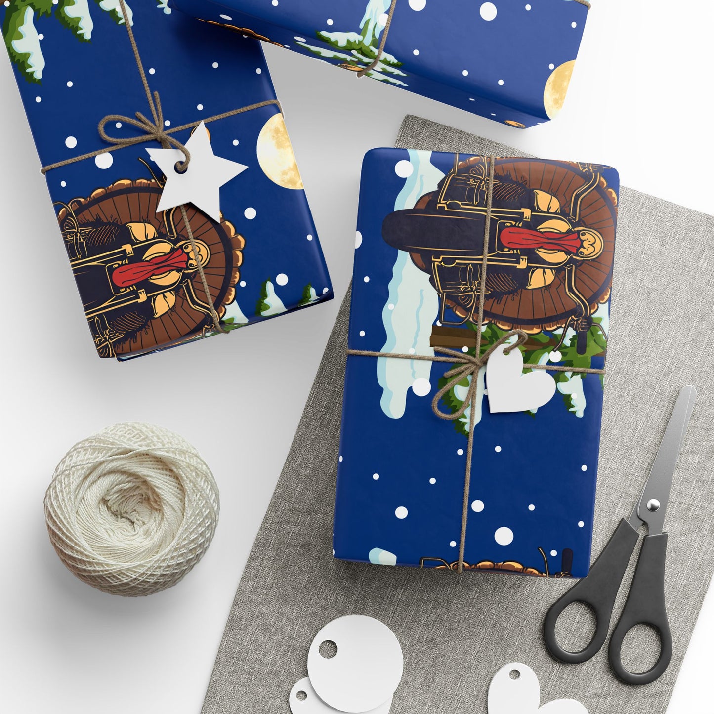 Toms Of Anarchy Cobalt Gift Wrap