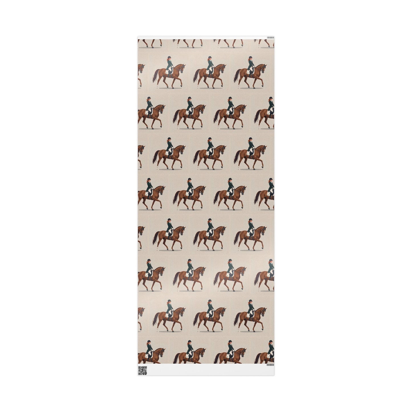 Dressage Gift Wrap Vintage Taupe
