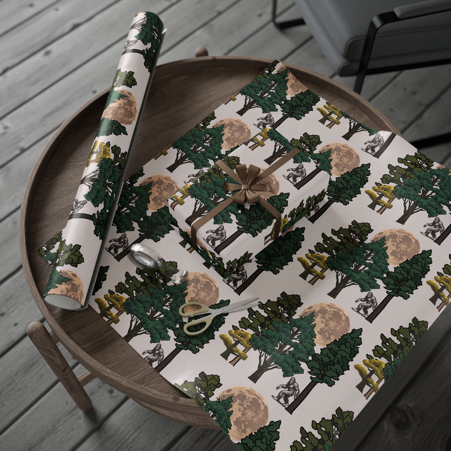 Yeti In The Trees Wrapping Paper